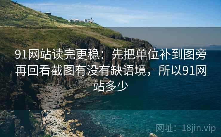 91网站读完更稳：先把单位补到图旁再回看截图有没有缺语境，所以91网站多少